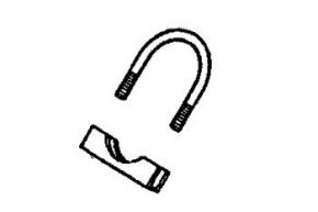 Genuine Massey Ferguson Exhaust Clamp