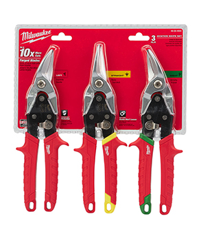 Milwaukee Metal Snips Set (3 piece)