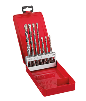 Milwaukee SDS-Plus M2 Drill Bits - 7 Piece Set